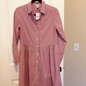 J.crew strips mini dress